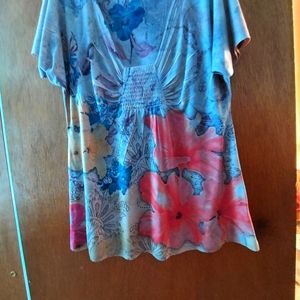 One World colorful and comfy top.